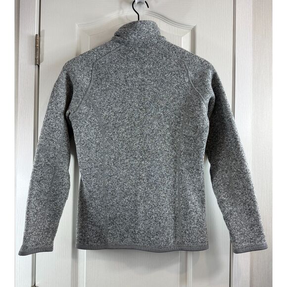 Patagonia Women's 1/4 Zip Better Sweater Pullover Gray Birch White Size XS - Picture 2 of 12